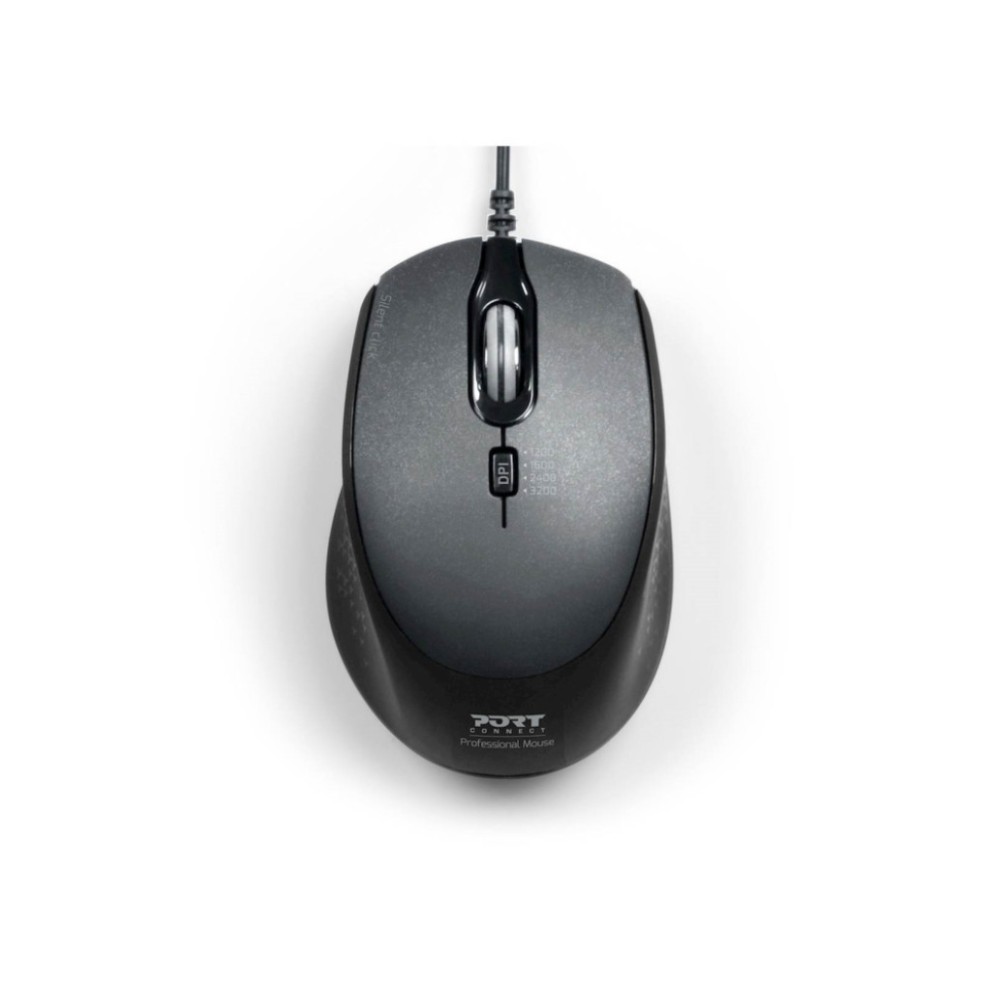 Miš Port USB-C/A 900711 desktop črna 3600DPI (900711)