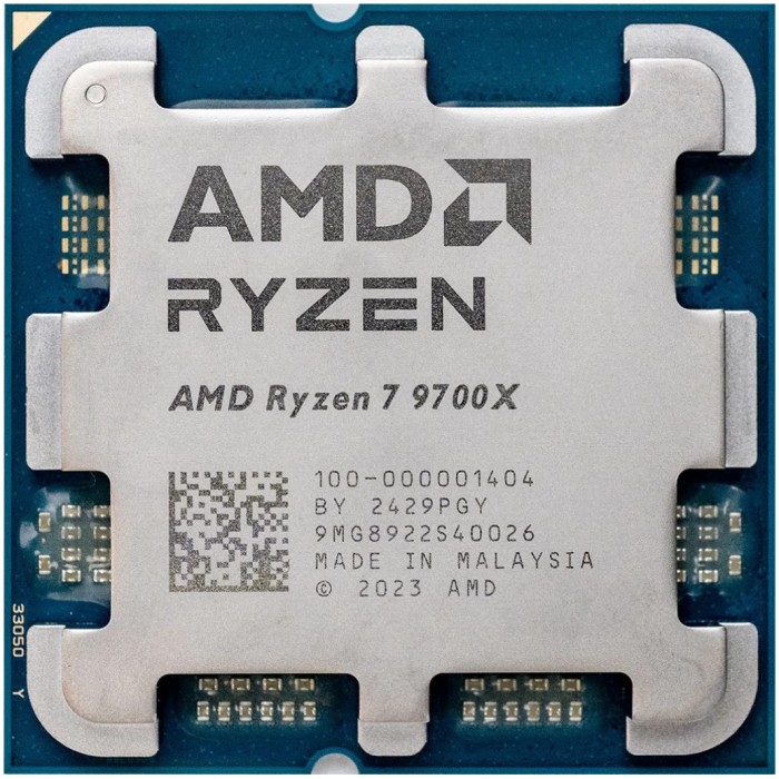 Procesor AMD AM5 Ryzen 7 9700X 8C/16T 3,8GHz/5,5GHz tray 65W/88W grafika Radeon brez hladilnika Procesor AMD AM5 Ryzen 7 9700X 8C/16T 3,8GHz/5,5GHz tray 65W/88W grafika Radeon brez hladilnika