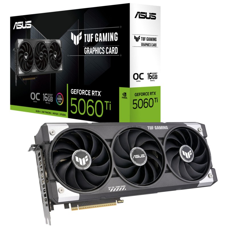 Grafična kartica nVidia RTX5060Ti Asus OC Edition - 16GB GDDR7 (90YV0MG0-M0NA00) ASUS Grafična kartica nVidia RTX5060Ti Asus OC Edition - 16GB GDDR7 (90YV0MG0-M0NA00)