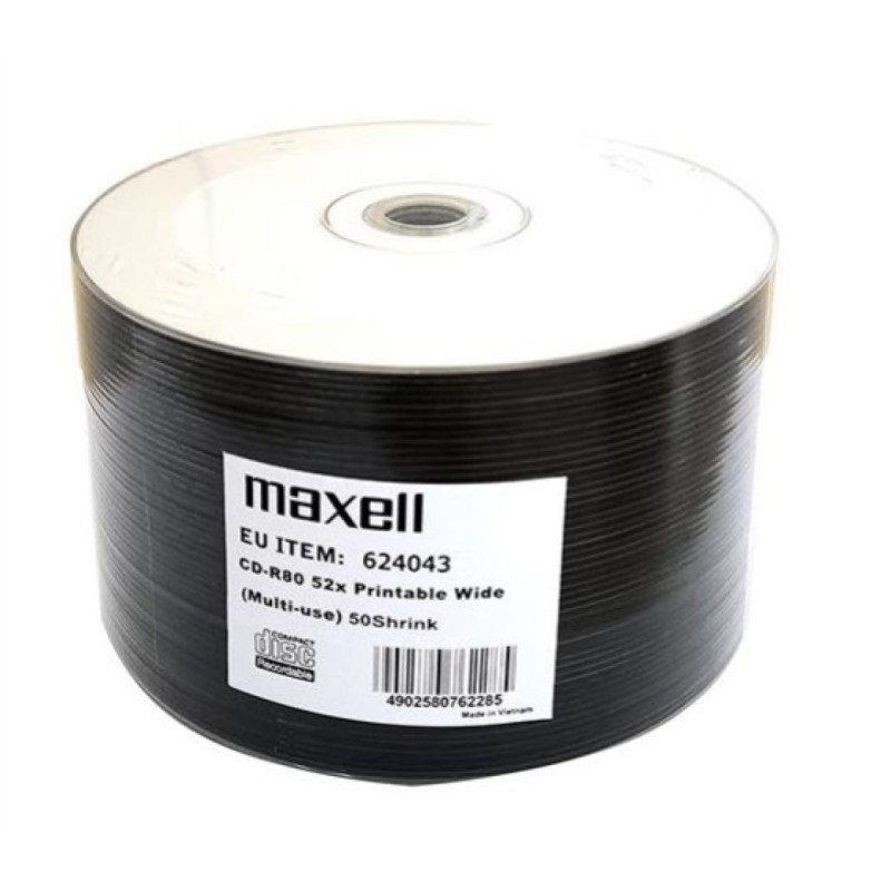 MEDIJ CD-R 700MB 52X, 50 na osi printable SHRINK