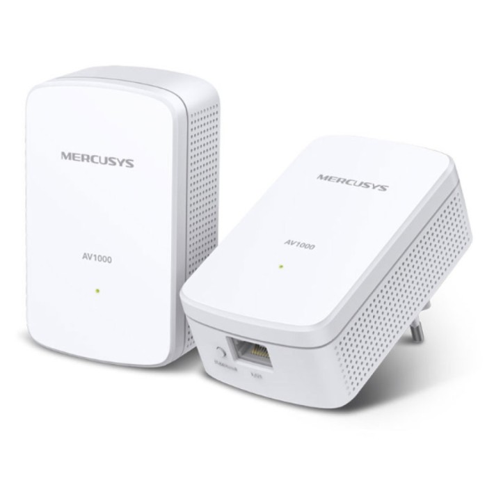 HPAV Powerline 1xLAN RJ45 220V MERCUSYS 1000Mbit/s (1+1) (MP500) HPAV Powerline 1xLAN RJ45 220V MERCUSYS 1000Mbit/s (1+1) (MP500)