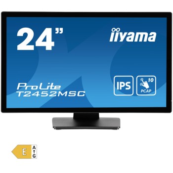 Monitor touch Iiyama 60,5 cm (23,8") T2452MSC-B1 1920x1080 POS IPS 14ms HDMI DisplayPort 2xUSB3.2 Zvočniki  7H ProLite interaktivni monitor PCAP 10, nagib 90 / 5 stopinj