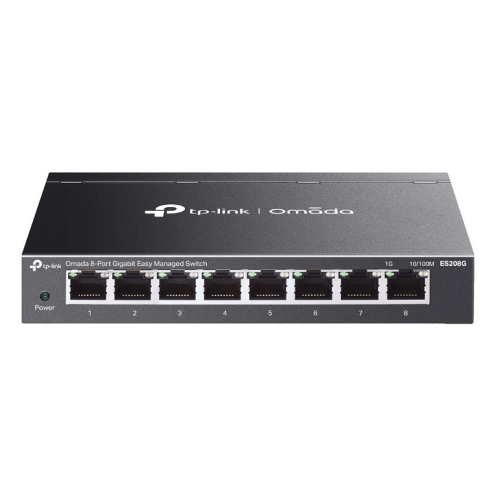 STIKALO 8-PORT TP-Link Omada ES208G 10/100/1000 Managed (ES208G) TP-LINK STIKALO 8-PORT TP-Link Omada ES208G 10/100/1000 Managed (ES208G)