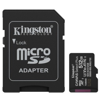 Spominska kartica SDXC-Micro 512GB Kingston Canvas Select Plus Class10 150MB/s/U3 UHS-I +adapter (SDCS3/512GB)