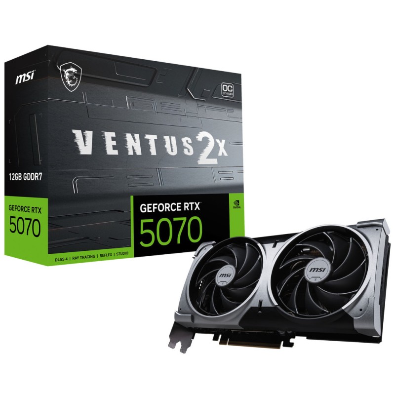 Grafična kartica nVidia RTX5070 MSI Ventus 2X OC - 12GB GDDR7 (GCMC-410)
