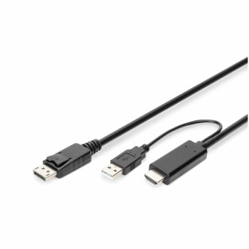 Kabel HDMI (m) => DisplayPort 2,00m vgrajen aktivni pretvornik z USB napajanjem (AK-330111-020-S) Kabel HDMI (m) => DisplayPort 2,00m vgrajen aktivni pretvornik z USB napajanjem (AK-330111-020-S)