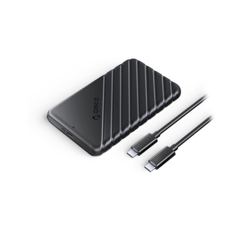 Ohišje za trdi disk 2,5 USB-C 3.1 Orico UASP v SATA3 z USB-C kablom 0,50cm (25PW1C-C3-BK-EP) Orico Ohišje za trdi disk 2,5 USB-C 3.1 Orico UASP v SATA3 z USB-C kablom 0,50cm (25PW1C-C3-BK-EP)