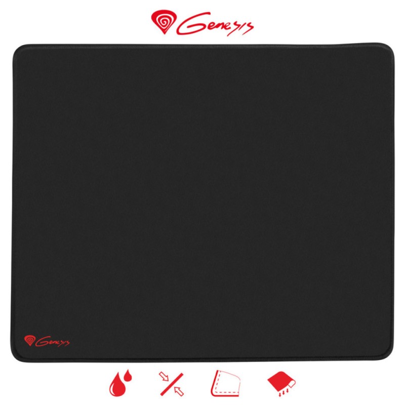 Podloga za miško Genesis mikrovlakna 400x330x2,5 CARBON 500 L LOGO vodoodporna črna Genesis Podloga za miško Genesis mikrovlakna 400x330x2,5 CARBON 500 L LOGO vodoodporna črna