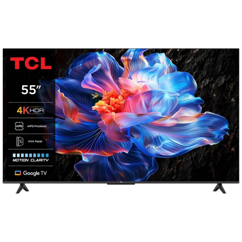 TV sprejemnik TCL 55,0 139,7 cm 55P61K 3840x2160 LED LCD Google TV 3xHDMI USB BT WiFi RJ45  HDR