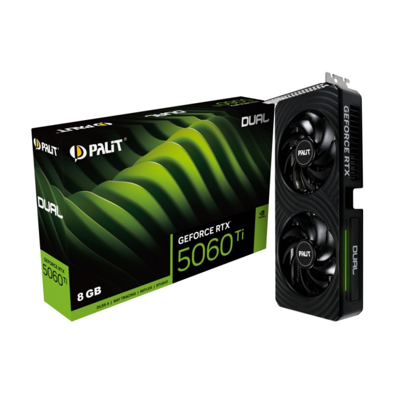 Grafična kartica nVidia RTX5060Ti Palit Dual - 8GB GDDR7 (NE7506T019P1-GB2062D) Palit Grafična kartica nVidia RTX5060Ti Palit Dual - 8GB GDDR7 (NE7506T019P1-GB2062D)