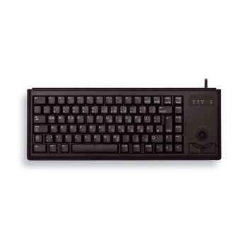 Tipkovnica Žična Cherry G84-4420 UK | črna + vgrajena miška (G84-4420LUBEU-2)