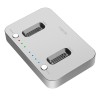 Čitalec diskov USB-C 3.2 Gen2 => 2x M Key 2230/2242/2260/2280 8TB/vhod Logilink Docking Station srebrna (QP0033) LOGILINK Čitalec diskov USB-C 3.2 Gen2 => 2x M Key 2230/2242/2260/2280 8TB/vhod Logilink Docking Station srebrna (QP0033)