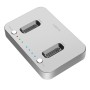 Čitalec diskov USB-C 3.2 Gen2 => 2x M Key 2230/2242/2260/2280 8TB/vhod Logilink Docking Station srebrna (QP0033)