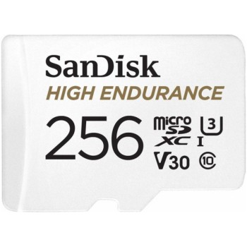 Spominska kartica SDXC-Micro 256GB Sandisk High Endurance 100MB/s/40MB/s U3 V30 UHS-I +adapter (SDSQQNR-256G-GN6IA)