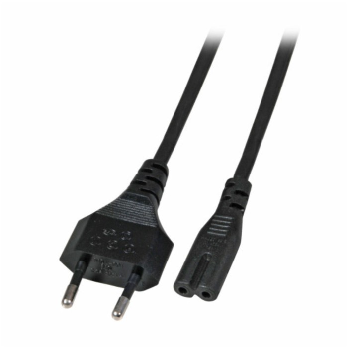 KABEL NAPAJALNI 220V EFB C7 3,00m bipolar - črni (EK502.3V2) KABEL NAPAJALNI 220V EFB C7 3,00m bipolar - črni (EK502.3V2)