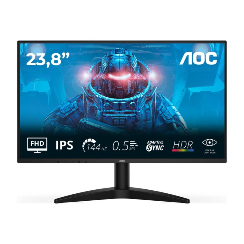 Monitor AOC 60,5 cm (23,8) 24B36X 1920x1080 144Hz IPS 0,5ms HDMI DisplayPort  3H DCI-P3-95,8% AdaptiveSync HDR10 BasicLine