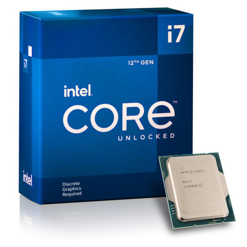 Procesor Intel 1700 Core i7 12700KF 12C/20T 2.7GHz/5.0GHz BOX 125W/190W brez grafike brez hladilnika