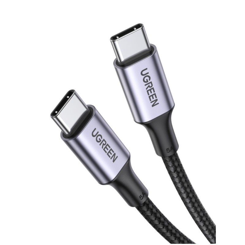 Kabel USB-C => USB-C 2.0 tekstilni ovoj 3,00m 20V/5A 100W QC FCP Ugreen (90120) UGREEN Kabel USB-C => USB-C 2.0 tekstilni ovoj 3,00m 20V/5A 100W QC FCP Ugreen (90120)