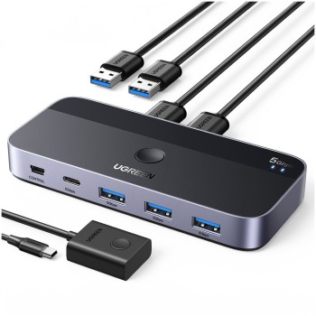 Podatkovni preklopnik: USB stikalo 3.0 UGREEN CM662 1x USB-C 3x USB-A (15705)