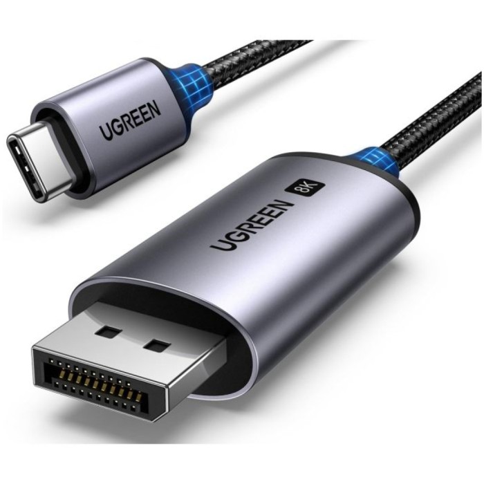 Kabel USB-C => DisplayPort 1.4 3,00m UHD 8K@60HZ 4K 240Hz črn Ugreen (25839) Kabel USB-C => DisplayPort 1.4 3,00m UHD 8K@60HZ 4K 240Hz črn Ugreen (25839)