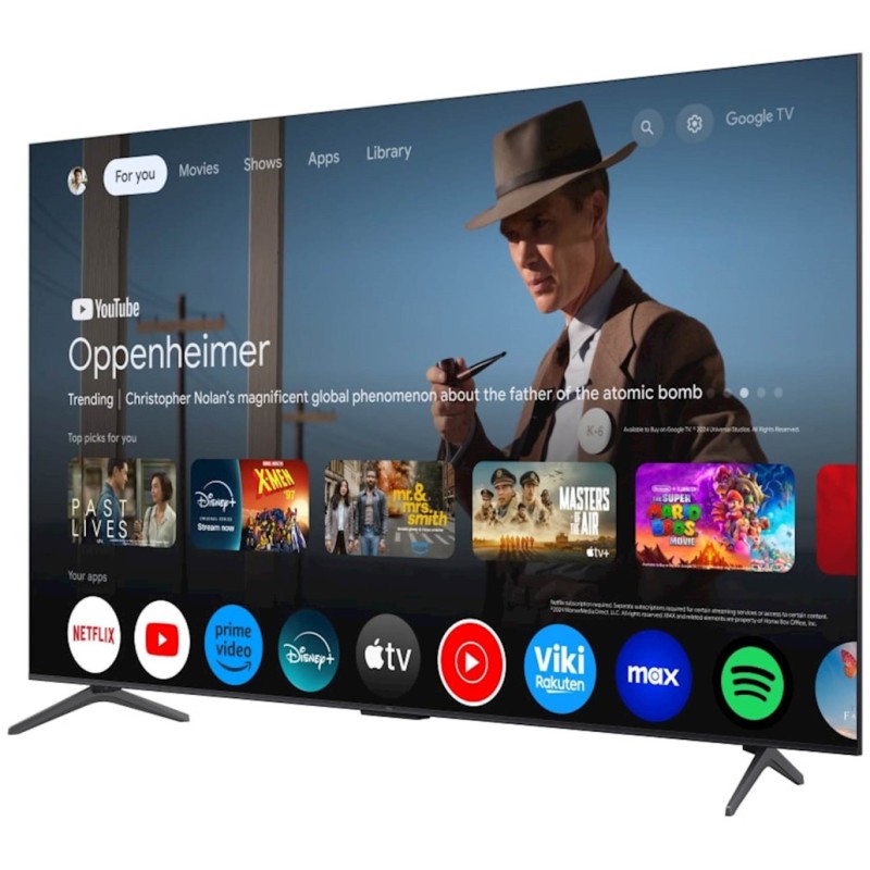 TV sprejemnik TCL 55,0 139,7 cm 55C69K 3840x2160 miniLED Google TV 3xHDMI 2xUSB BT WiFi Airplay Chromecast LAN HDR TCL TV sprejemnik TCL 55,0 139,7 cm 55C69K 3840x2160 miniLED Google TV 3xHDMI 2xUSB BT WiFi Airplay Chromecast LAN HDR