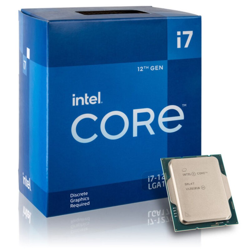 Procesor Intel 1700 Core i7 12700F 12C/20T 2.1GHz/4.9GHz BOX 65W/180W brez grafike hladilnik Intel INTEL Procesor Intel 1700 Core i7 12700F 12C/20T 2.1GHz/4.9GHz BOX 65W/180W brez grafike hladilnik Intel