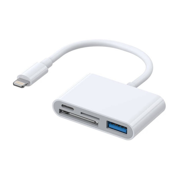 HUB USB-C => 1xUSB-A 1xUSB-C 1xSD 1xmicroSD (S-H142)