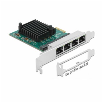 Mrežna kartica PCIe 4xRJ45 Gigabit Delock RTL8111 (89025)