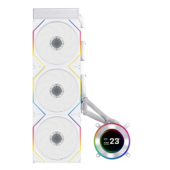 Vodno hlajenje Lian-Li HYDROSHIFT II LCD-C 360TL - 360mm RGB bela (GHS2LCD36TW)