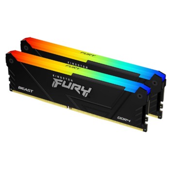 DDR4 32GB 3200MHz CL16 KIT (2x16GB) Kingston RGB Fury Beast 1,35V črna (KF432C16BB2AK2/32)