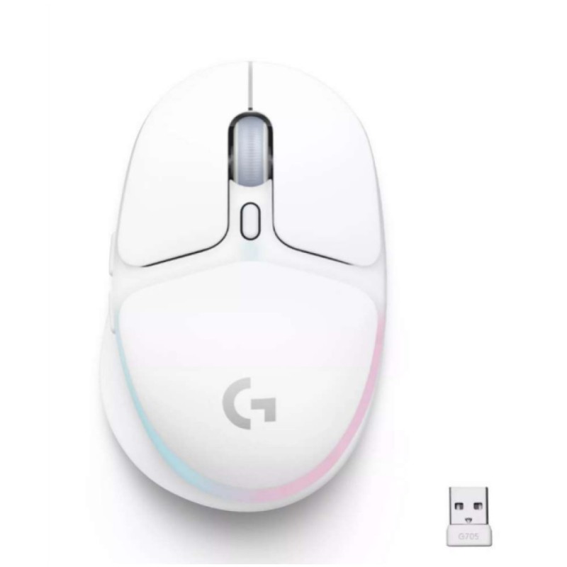 Miš  Logitech Gaming Brezžična G705 Lightsync RGB Bluetooth/Lightspeed  (910-006367)