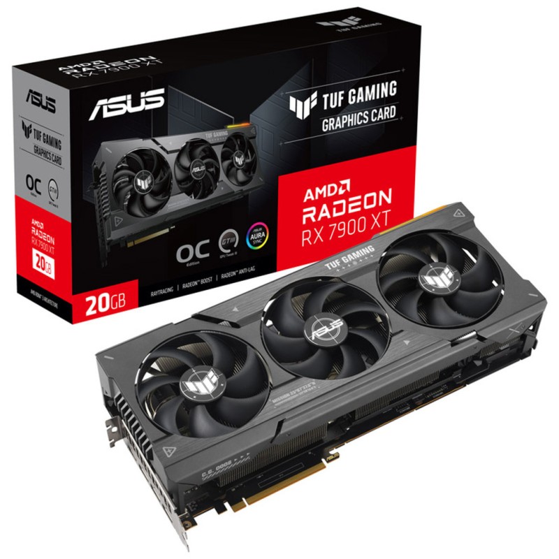 Grafična kartica AMD 7900 XT Asus TUF - 20GB GDDR6 | 3xDisplayport 2.1 1xHDMI 2.1a (90YV0IV1-M0NA00) ASUS Grafična kartica AMD 7900 XT Asus TUF - 20GB GDDR6 | 3xDisplayport 2.1 1xHDMI 2.1a (90YV0IV1-M0NA00)