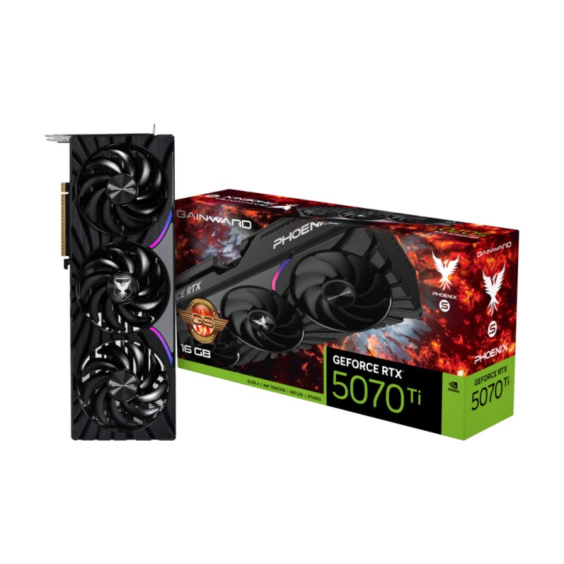 Grafična kartica nVidia RTX5070Ti Gainward Phoenix-S GS - 16GB GDDR7 (NE7507TS19T2-GB2031K) Gainward Grafična kartica nVidia RTX5070Ti Gainward Phoenix-S GS - 16GB GDDR7 (NE7507TS19T2-GB2031K)