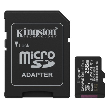Spominska kartica SDXC 256GB Kingston Canvas Select Plus 100MB/s/85MB/s U1 V10 UHS-I +adapter (SDCS3/256GB) Spominska kartica SDXC 256GB Kingston Canvas Select Plus 100MB/s/85MB/s U1 V10 UHS-I +adapter (SDCS3/256GB)