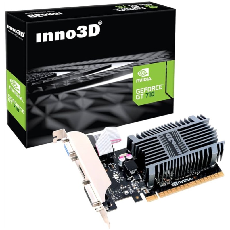 Grafična kartica nVidia GT710 Inno3D - 2GB DDR3 (N710-1SDV-E3BX) Inno3D Grafična kartica nVidia GT710 Inno3D - 2GB DDR3 (N710-1SDV-E3BX)