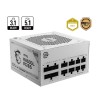 Napajalnik - 850W MSI MAG A850GL 80Plus Gold 90% ATX 3.1 (Gen5) Modular 120mm bela (30919872) MSI Napajalnik - 850W MSI MAG A850GL 80Plus Gold 90% ATX 3.1 (Gen5) Modular 120mm bela (30919872)
