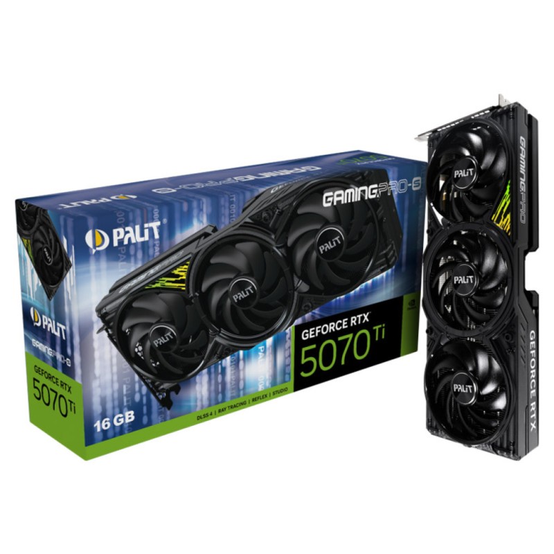 Grafična kartica nVidia RTX5070Ti Palit GamingPro-S - 16GB GDDR7 (NE7507T019T2-GB2031U) Palit Grafična kartica nVidia RTX5070Ti Palit GamingPro-S - 16GB GDDR7 (NE7507T019T2-GB2031U)