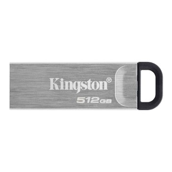 Spominski ključek 512GB USB3.2 Kingston Kyson DT 200MB/s 60MB/s kovinski brez pokrovčka srebrno-črn (DTKN/512GB)