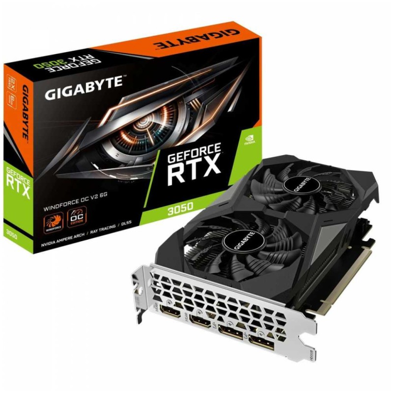 Grafična kartica nVidia RTX3050 GigaByte Windforce OC V2 - 6GB GDDR6 (GV-N3050WF2OCV2-6GD)