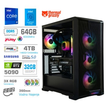 Računalnik MEGA TWR S10 i9-14900K/RTX5090/64GB-DDR5/4TB-5.0/1050W/Brez O/rdeča črna zelena / črna RGB Računalnik MEGA TWR S10 i9-14900K/RTX5090/64GB-DDR5/4TB-5.0/1050W/Brez O/rdeča črna zelena / črna RGB