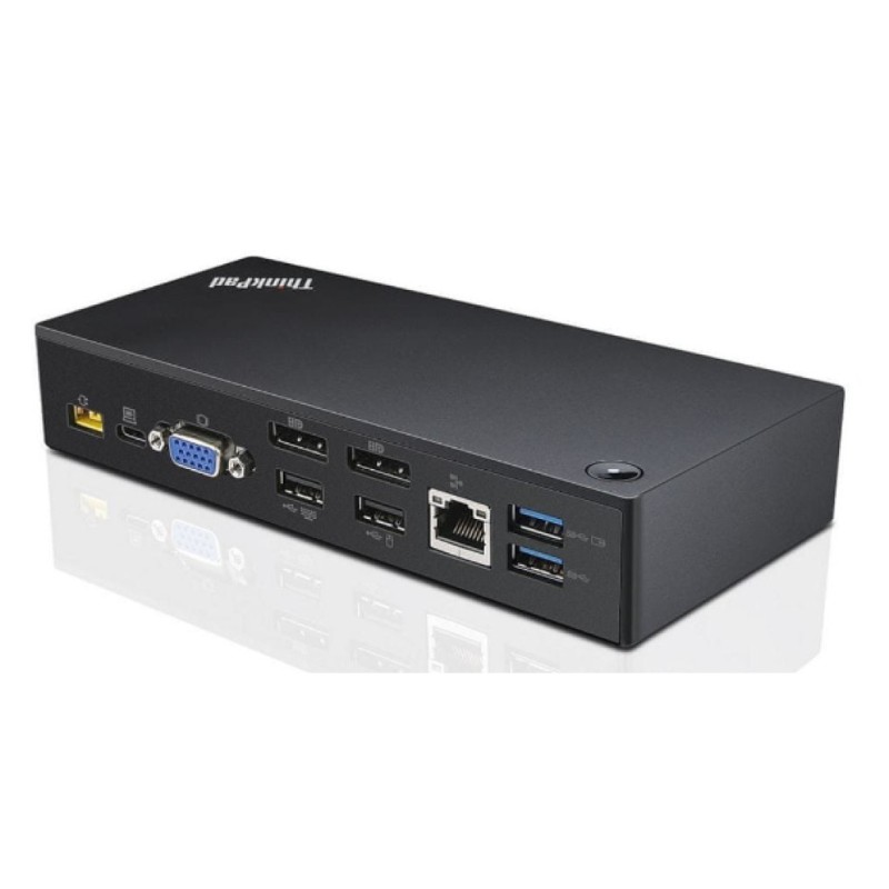 Priklopna postaja RNW Lenovo ThinkPad USB-C => 3xUSB3.0 2xUSB2.0 1xUSB-C RJ45  2xDisplayPort  Audio Lenovo + 90W napajalnik priložen / A+