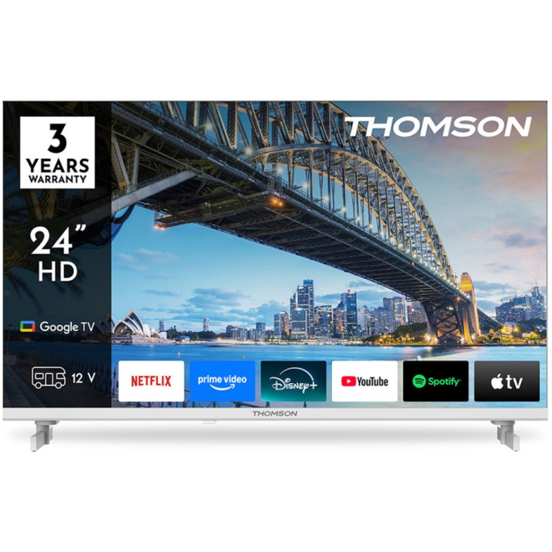 TV sprejemnik Thomson 24,0 61 cm 24HG2S15CW 1366x768 - Google TV 3xHDMI 2xUSB BT WiFi RJ45 HDR10 Thomson TV sprejemnik Thomson 24,0 61 cm 24HG2S15CW 1366x768 - Google TV 3xHDMI 2xUSB BT WiFi RJ45 HDR10