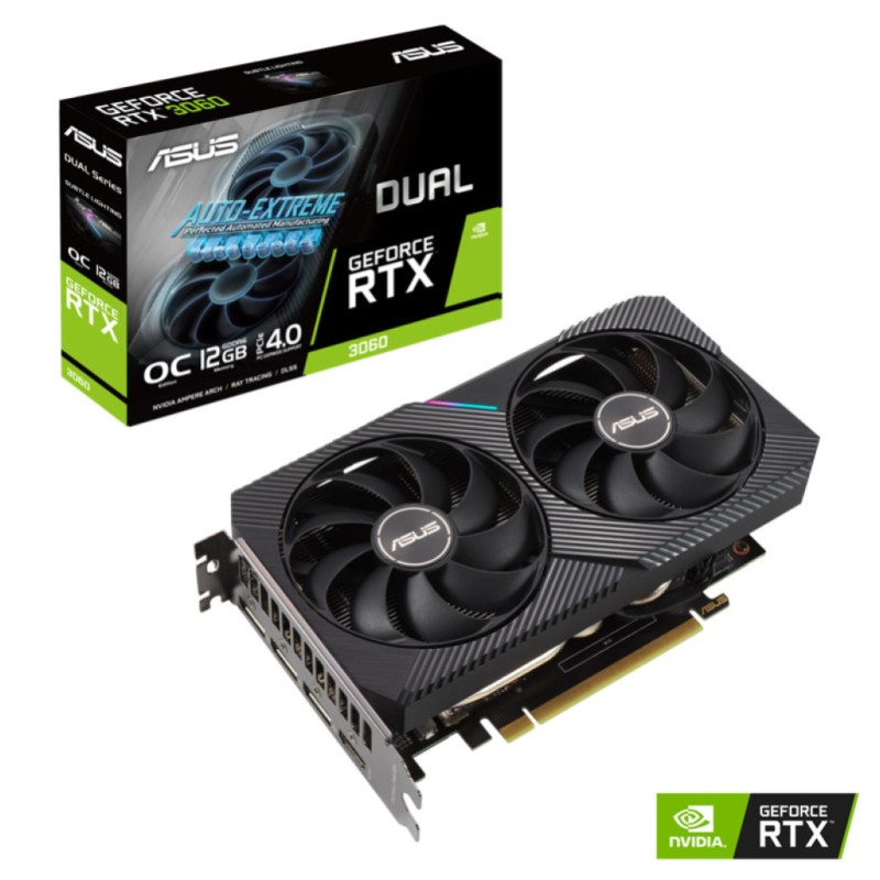 Grafična kartica nVidia RTX3060 Asus Strix DUAL OC V2 - 12GB GDDR6 (90YV0GB2-M0NA10) ASUS Grafična kartica nVidia RTX3060 Asus Strix DUAL OC V2 - 12GB GDDR6 (90YV0GB2-M0NA10)