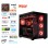 Računalnik MEGA MT S5 R7-7800X3D/RTX5070Ti/32GB-DDR5/2TB-4.0/750W/Brez OS/zelena črna zelena / črna RGB + Estetski napajalni kabli [Rdeča / Črna)