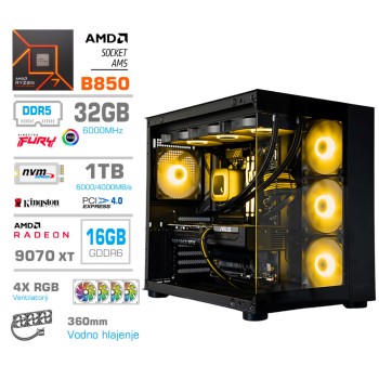 Računalnik MEGA MT S5 R7-7700X/RX9070 XT/32GB-DDR5/1TB-4.0/750W/Brez OS/črna RGB + Estetski napajalni kabli [Rumena / Črna) Računalnik MEGA MT S5 R7-7700X/RX9070 XT/32GB-DDR5/1TB-4.0/750W/Brez OS/črna RGB + Estetski napajalni kabli [Rumena / Črna)