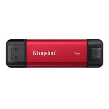 Prenosni disk SSD 1TB USB-C/A Kingston Dual Portable 1050MB/s  - rdeča (SPSD/1TB)