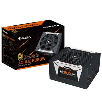 Napajalnik - 850W GigaByte GP-AP850GM Aorus 80Plus Gold 90% ATX 12V EPS12V Modular 135mm črna (GP-AP850GM)