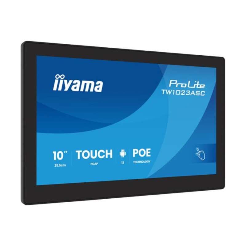 Tablični računalnik 10,1 25,5cm Iiyama ProLite TW1023ASC-B3P 4GB 32GB eMMC MiniHDMI Android 13 črna 1280x720 Rockchip RK3568 WiFi BT PoE Technology  iiSignage² (TW1023ASC-B3P)