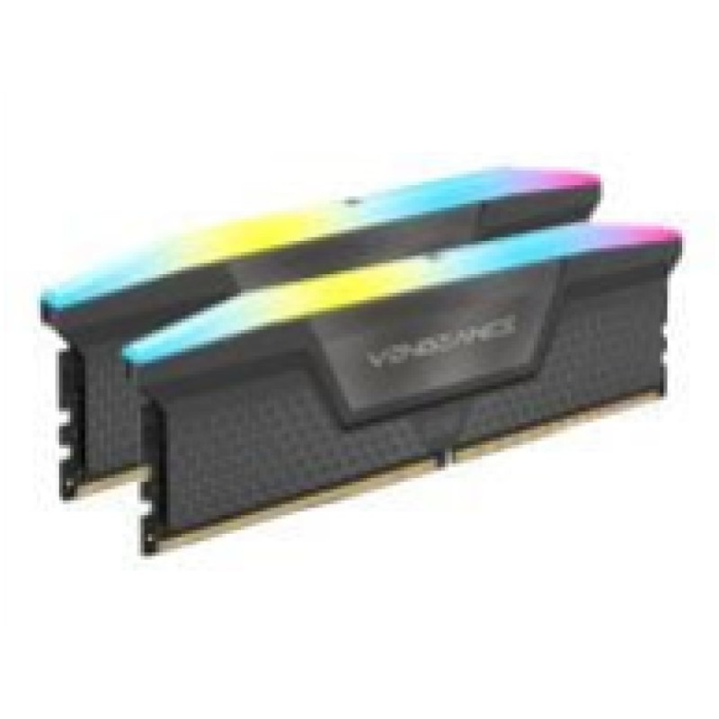 DDR5 32GB 5600MHz CL36 KIT (2x16GB) Corsair RGB Vengeance XMP3.0 1,25V Gaming črna (CMH32GX5M2B5600Z36K)