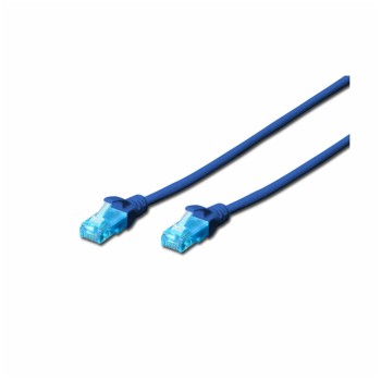 KABEL PATCH UTP Cat 5e  3,00m  RJ45 10/100 Digitus - moder (DK-1511-030/B)